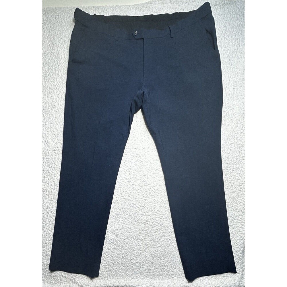 Synrgy Performance Dress Pants Men 46x32 Black Slacks
